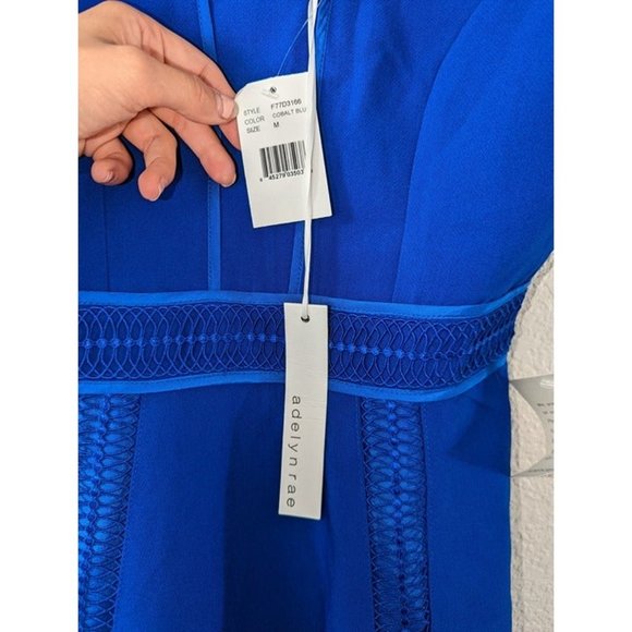 NWT Nordstrom Adelyn Rae Royal Blue Medium Lace Dress - Picture 4 of 10
